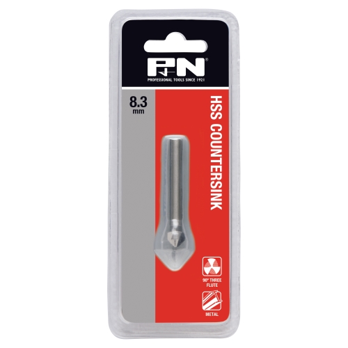 COUNTERSINK HSS STRAIGHT 8.3MM P&amp;N